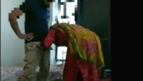 Busty brunette amateur teen has sex with her lover